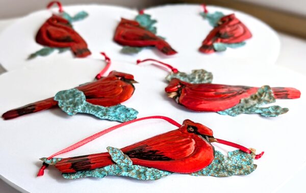 COPPER CARDINAL Ornament